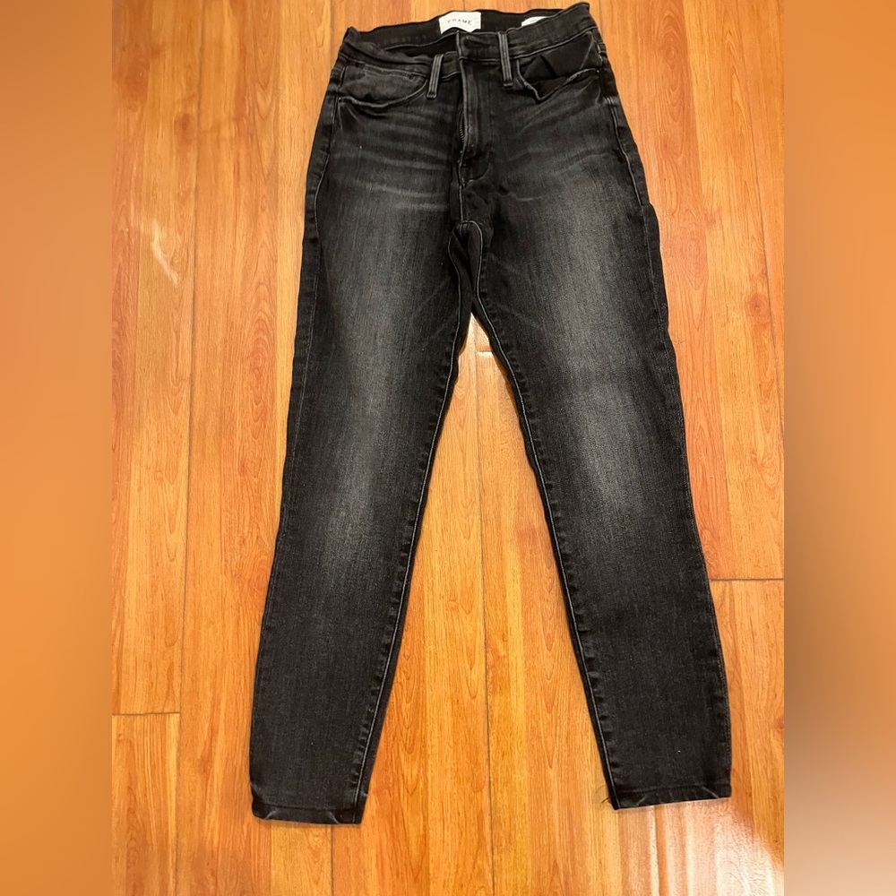 Frame Denim Men's Dark Gray Skinny Jeans